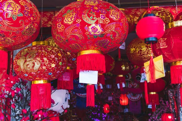 Lampions in China Town in Kuala Lumpur