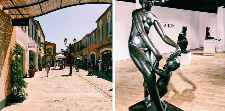 Einkaufszentrum McArthurGlen Provence und Rodin Ausstellung